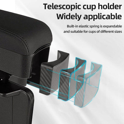 Multifunctional Armrest Storage Box Gap Organizer for Vehicle Interior Use.