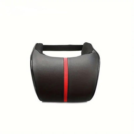 Car Headrest Neck Pillow for Comfortable Travel Support Memory Foam Car Pillow - Brown.