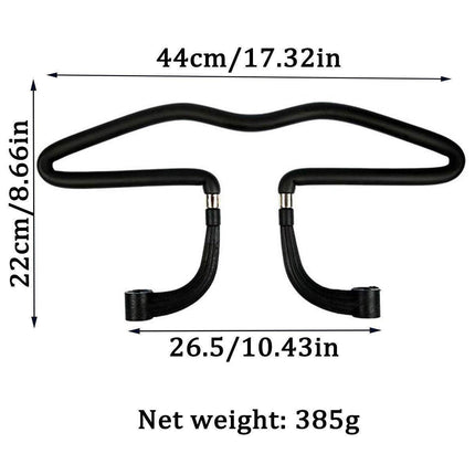 Vehicle Headrest Clothes Hanger PU Leather Suit Rack for Back Seat Storage.