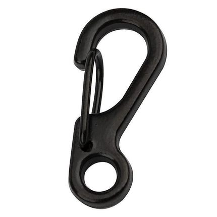 10X Mini Alloy Carabiner Keychain Durable Snap Spring Clip Hook - Gun Grey.