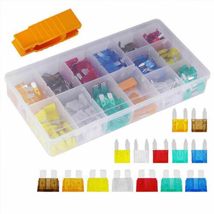 300Pcs Car Blade Fuses Assortment Assorted Kit Blade Set Auto Truck Automotive.