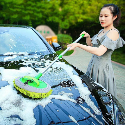 New Telescopic Car Brush Wash Soft Care Mop Vehicle Cleaning Window Adjustable - Car Brush Wash Mop.