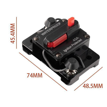 Waterproof Car Circuit Breaker Fuse Reset 30-300A AMP 12V-48V DC Car Boat IP67 - 150A.