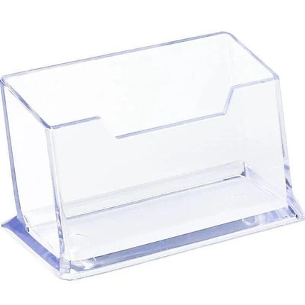 10 X Clear PMMA Business Card Holders for Desktop Display - 10PCS.