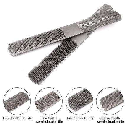 4 in 1 Woodworking File Set Multi Purpose Metal Rasp File DIY Hand Tool Kit.