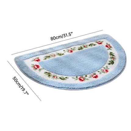 Non Slip Entry Mat Indoor Outdoor Mat Washable Foot Mat Foyer Bedroom - Blue.