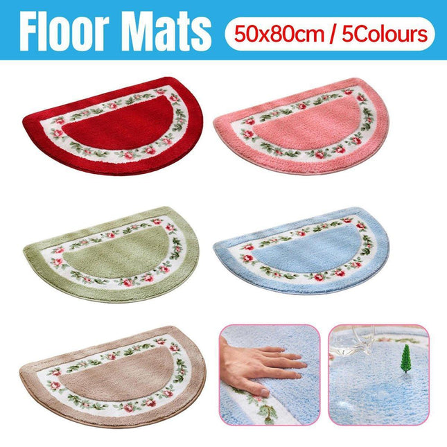 Non Slip Entry Mat Indoor Outdoor Mat Washable Foot Mat Foyer Bedroom - Green.