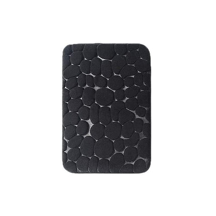 40x60cm Non-Slip Memory Foam Bath Mat Super Absorbent Floor Rug for Bathroom Use - Grey.