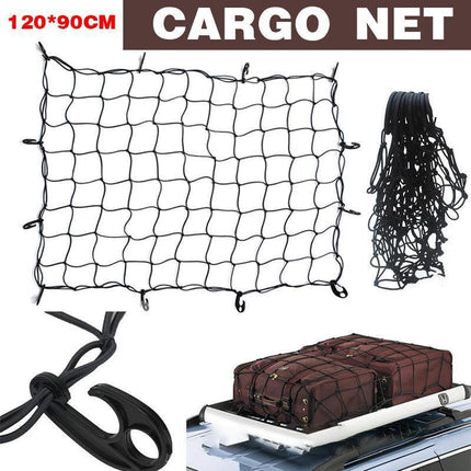 Car Roof Top Rack Basket Luggage Bungee Net Cargo Mesh Carrier Cover Storage.
