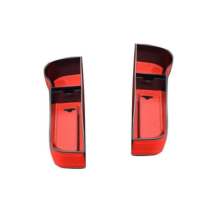 PU Leather Seat Side Gap Storage Box with Phone and Bottle Holder for Car Interior - Yellow.