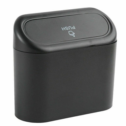 Mini Car Trash Bin with Lid Multifunction Rubbish Can for Vehicle Office Desktop Use.