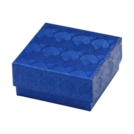 25X Jewelry Gift Boxes Shell Pattern 7.5CM Small GiftBox Empty Jewelry With Foam - Pink.