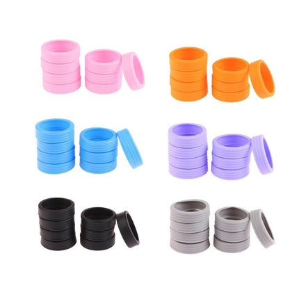 16PCS Silicone Luggage Wheels Cover Caster Shoes Wheel Protector for Luggage - Black.