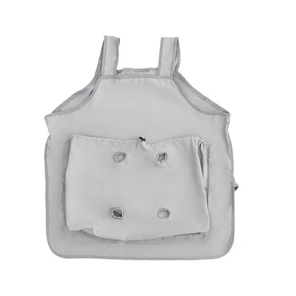 Cat Carrying Apron Non Stick Hair Kangaroo Pouch Pet Grooming Suit Portable.