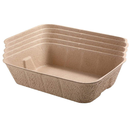 5pcs Disposable Cat Litter Pan Open Design Easy Clean Litter Box Pet Cleaning.