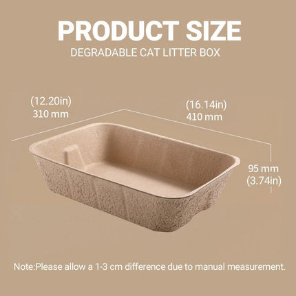 5pcs Disposable Cat Litter Pan Open Design Easy Clean Litter Box Pet Cleaning.