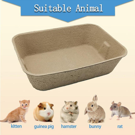 5pcs Disposable Cat Litter Pan Open Design Easy Clean Litter Box Pet Cleaning.