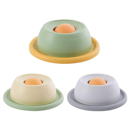 Cat Lick Toys Slow Food Tray Tease Interactive Cat Toy for Eating and Fun - Yellow.