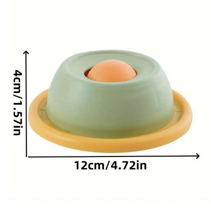 Cat Lick Toys Slow Food Tray Tease Interactive Cat Toy for Eating and Fun - Yellow.