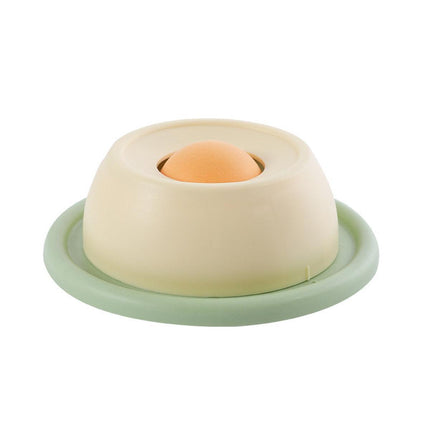 Cat Lick Toys Slow Food Tray Tease Interactive Cat Toy for Eating and Fun - Yellow.
