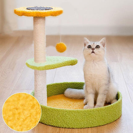Cat Tree Scratching Tower Post Pet Climbing Board Scratcher Furniture Pet Toy.