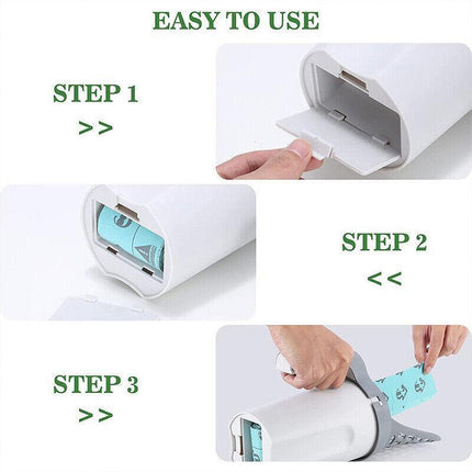Cat Litter Scoop Integrated Detachable Shovel Holder Poop Pet Sifter Cleaning - 1 Cat Litter Shovel and 1 Roll Bags.