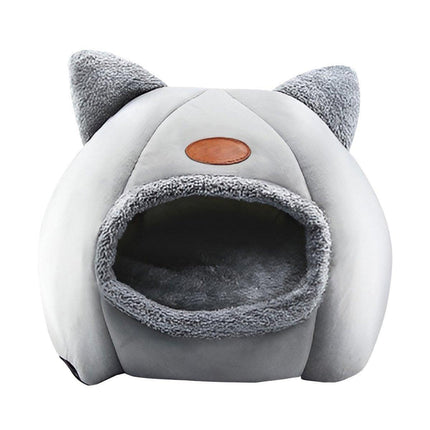 Cat Bed Winter Warm Enclosed Pet House Cozy Indoor Sleeping Nest for Cold Weather - XL.