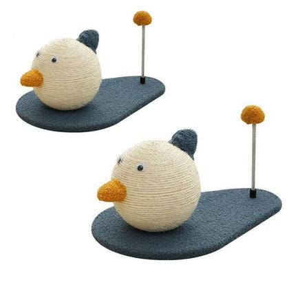 Cat Scratching Post Toy with Ball Claw Grinding Rope Tree for Indoor Play - Large.