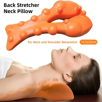 Orthopedic Lumbar Pillow Acupressure Massage Cushion for Back Neck Pain Relief.