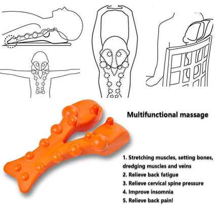 Orthopedic Lumbar Pillow Acupressure Massage Cushion for Back Neck Pain Relief.