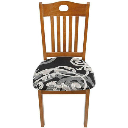 Stretch Dining Chair Seat Covers Removable Seat Cushion Slipcovers Protector - F.