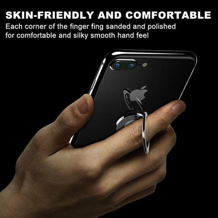 Iring Phone Ring Finger Holder Stand Mobile Grip with Mount Hook for iPhone and iPad - Gold.