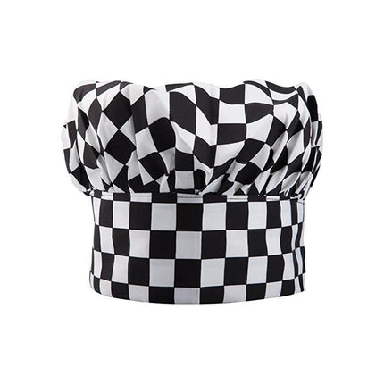 Adjustable Chef Cap with Elastic Band for Kitchen Cooking Baking Catering Use - White.