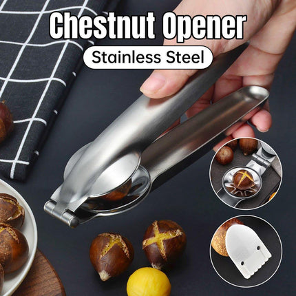 Chestnut Opener 304 Stainless Steel Cross Chestnut Shell Stripper Nut Cracker.
