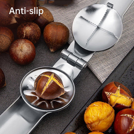 Chestnut Opener 304 Stainless Steel Cross Chestnut Shell Stripper Nut Cracker.