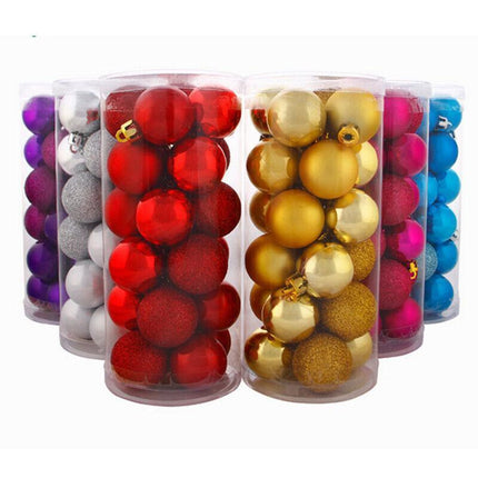 24Pcs/Pack Christmas Tree Xmas Balls Decorations Baubles Party Wedding Ornament - Fruit Green.