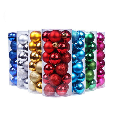 24Pcs/Pack Christmas Tree Xmas Balls Decorations Baubles Party Wedding Ornament - Fruit Green.