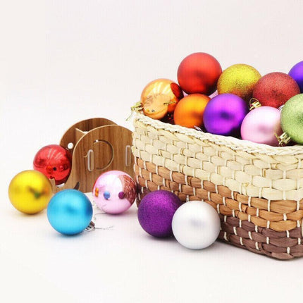 24Pcs/Pack Christmas Tree Xmas Balls Decorations Baubles Party Wedding Ornament - Fruit Green.