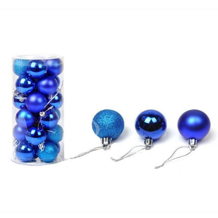 24Pcs/Pack Christmas Tree Xmas Balls Decorations Baubles Party Wedding Ornament - Fruit Green.