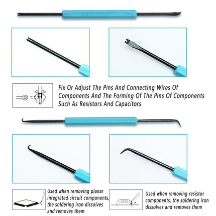 6pcs Soldering Iron Repair Kit Welding Fluxing Tools for Electronics Maintenance.