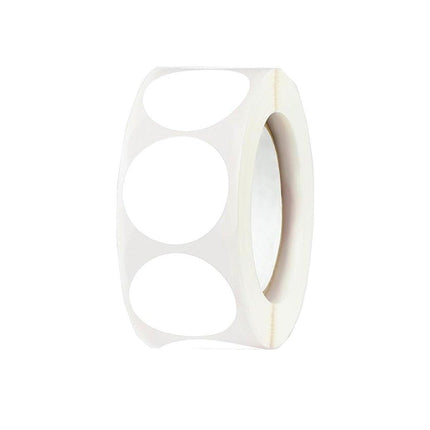 8 Rolls Colored Polka Dot Labels Round Seal Stickers Marking Round Sticker Set - White.