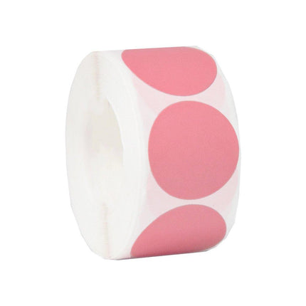 8 Rolls Colored Polka Dot Labels Round Seal Stickers Marking Round Sticker Set - White.