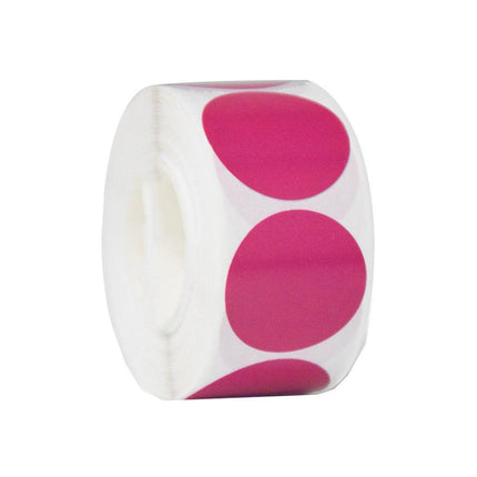 8 Rolls Colored Polka Dot Labels Round Seal Stickers Marking Round Sticker Set - White.