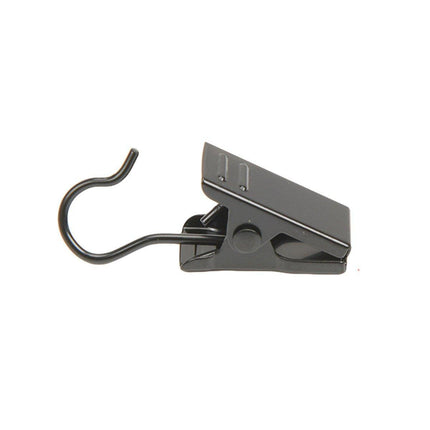 50PCS Stainless Steel Curtain Clip Hooks Strong Load-bearing Shower Accessories - Silver White.