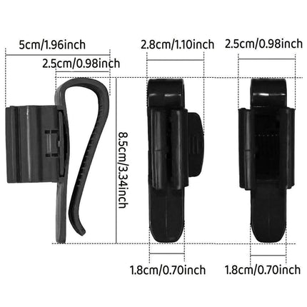 2/4/6PCS Aquarium Fish Tank Filtration Clip Water Tube Hose Clamp Holder Set - Black-2PCS.