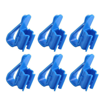 2/4/6PCS Aquarium Fish Tank Filtration Clip Water Tube Hose Clamp Holder Set - Black-2PCS.