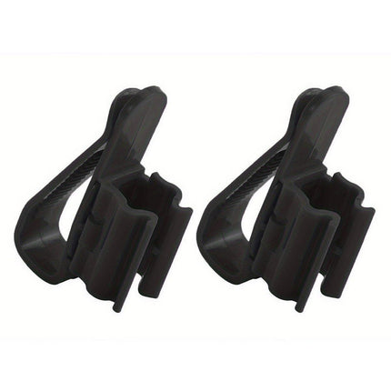 2/4/6PCS Aquarium Fish Tank Filtration Clip Water Tube Hose Clamp Holder Set - Black-2PCS.