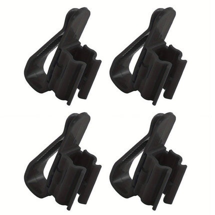 2/4/6PCS Aquarium Fish Tank Filtration Clip Water Tube Hose Clamp Holder Set - Black-2PCS.