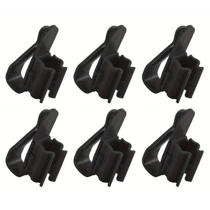 2/4/6PCS Aquarium Fish Tank Filtration Clip Water Tube Hose Clamp Holder Set - Black-2PCS.