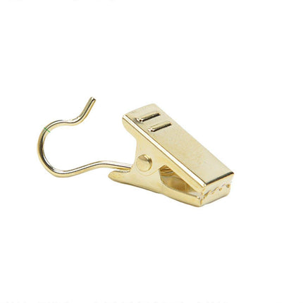 50PCS Stainless Steel Curtain Clip Hooks Strong Load-bearing Shower Accessories - Copper.